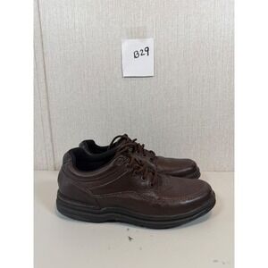 Rockport Mens K70884 Brown Tumbled World Tour Men's Classic Oxford size 8